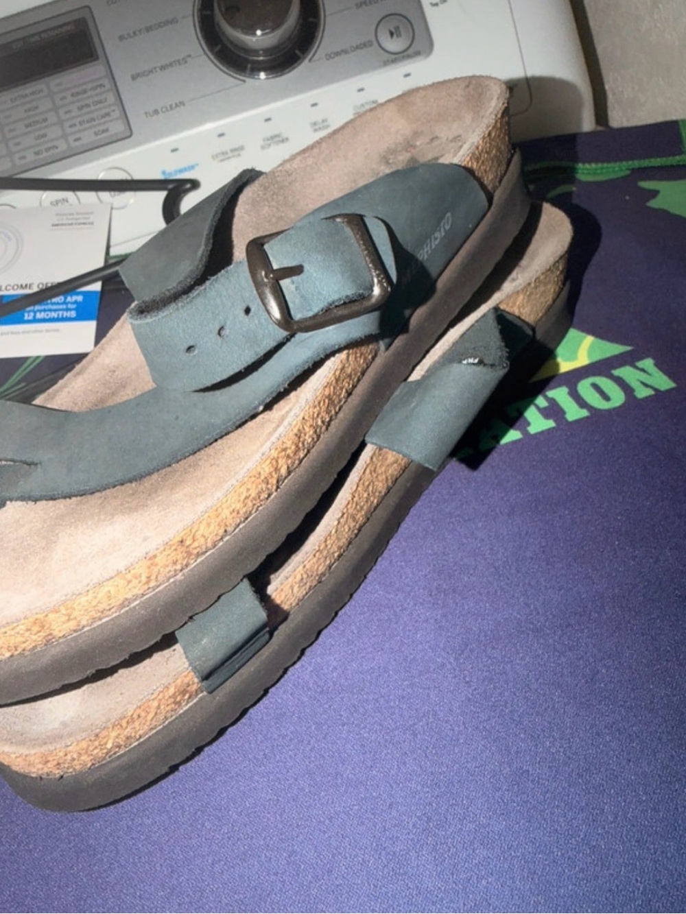 Mephisto Women's Helen Blue Sandals - Picture 6 of 7
